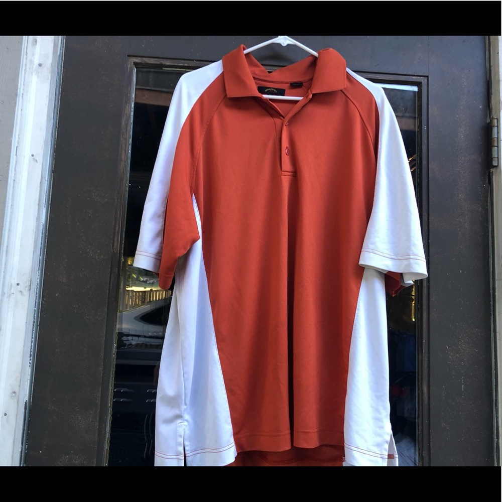 Monterey Club Mens Orange Golf Polo Shirt Size XL